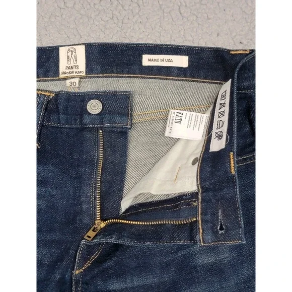 Hiroshi Kato Jeans Mens 30 (Fits 31x36) Scissors Slim Tapered Stretch Selvedge - Picture 3 of 11